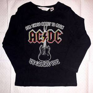 AC/DC For Those About To Rock T-Shirt 4-6 6-8 8-10 NWT